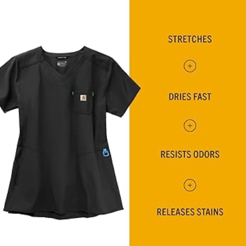 Women’s Carhart Force Chest Pocket Scrub Top